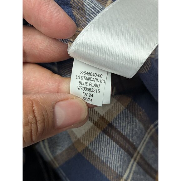 Gap Plaid Flannel Hoodie Men Size M Button Up Standard Fit Streetwear Skate Cozy - Picture 9 of 9